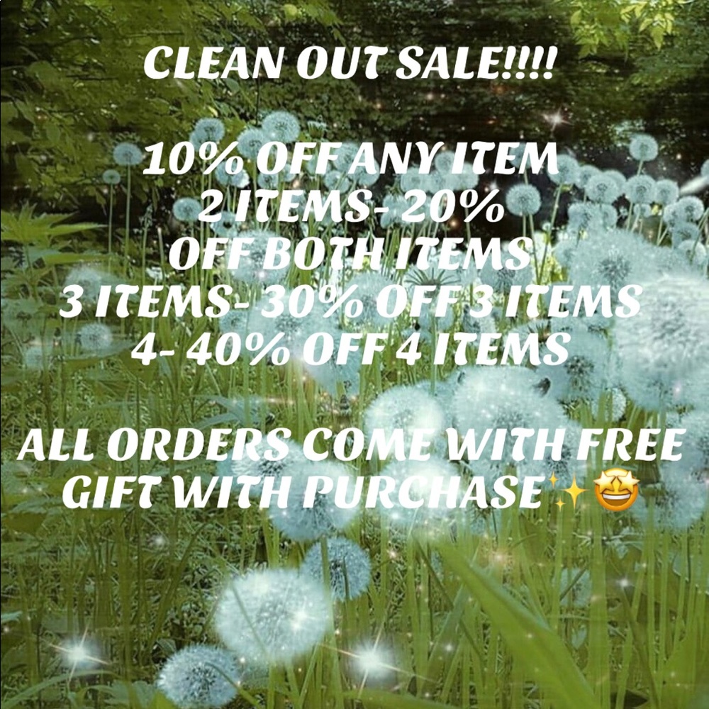 CLEAN OUT SALE